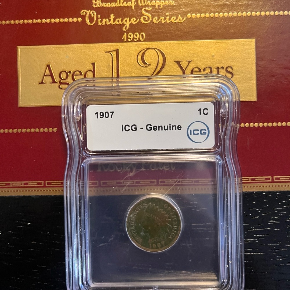 1907 Indian Head Cent - ICG Genuine